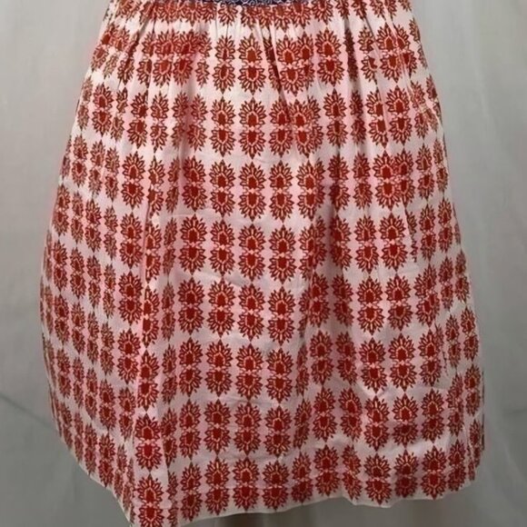 Dizzy Lizzy western Cotton red white blue tie shoulder Rockabilly Country Dress - Picture 6 of 7